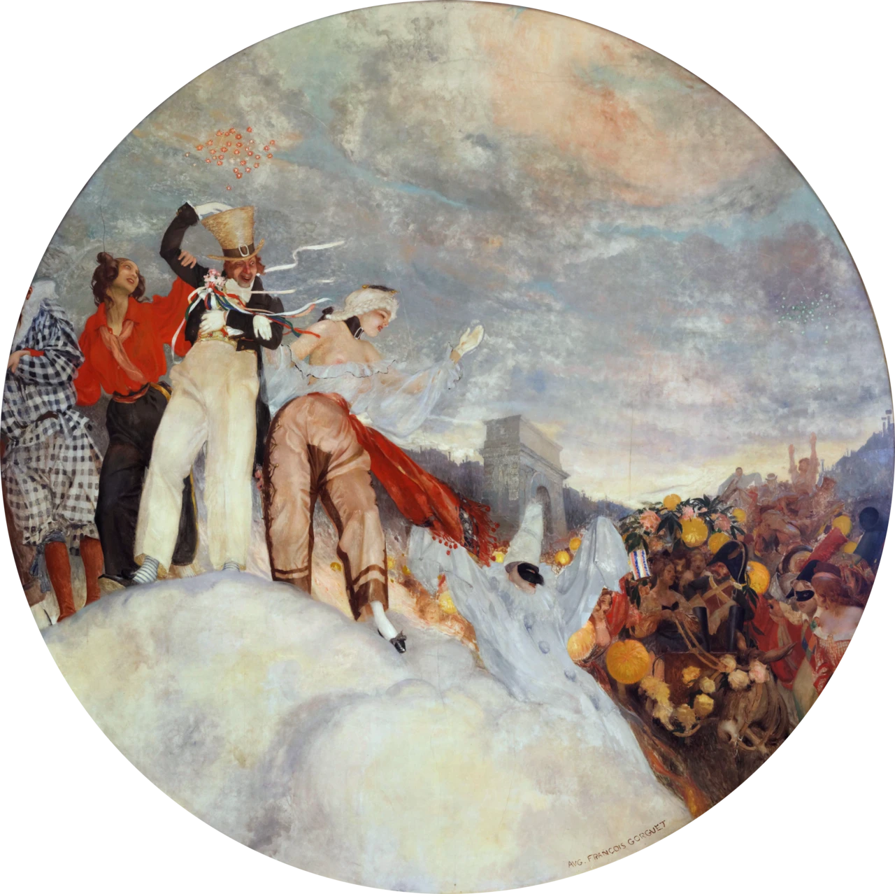 1862-Auguste François-Marie Gorguet - Parata sul boulevar - Manifesto per la prima rappresentazione de Le Roi d'Ys di Édouard Lalo (1888)